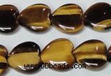 CTE185 15.5 inches 22*22mm heart yellow tiger eye gemstone beads