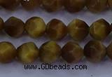 CTE1901 15.5 inches 6mm faceted nuggets golden tiger eye beads