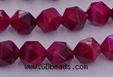 CTE1942 15.5 inches 8mm faceted nuggets red tiger eye beads