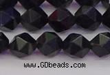 CTE1982 15.5 inches 8mm faceted nuggets blue tiger eye beads