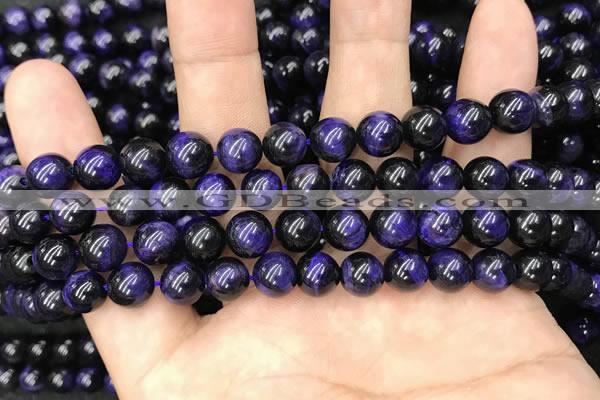 CTE2023 15.5 inches 8mm round purple tiger eye beads wholesale