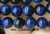 CTE2036 15.5 inches 6mm round blue tiger eye beads wholesale