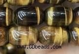 CTE2058 15.5 inches 8*12mm drum yellow tiger eye gemstone beads