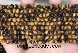 CTE2156 15.5 inches 4mm round yellow tiger eye gemstone beads