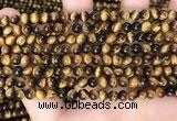 CTE2157 15.5 inches 5mm round yellow tiger eye gemstone beads