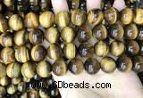 CTE2162 15.5 inches 14mm round yellow tiger eye gemstone beads