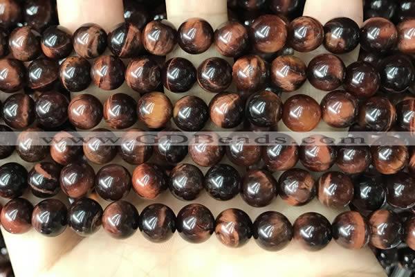 CTE2182 15.5 inches 8mm round red tiger eye gemstone beads