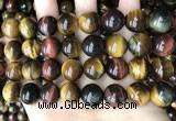 CTE2197 15.5 inches 18mm round mixed tiger eye beads wholesale