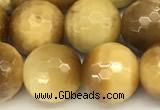 CTE2317 15 inches 10mm faceted round golden tiger eye beads