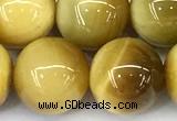 CTE2385 15 inches 12mm round golden tiger eye beads