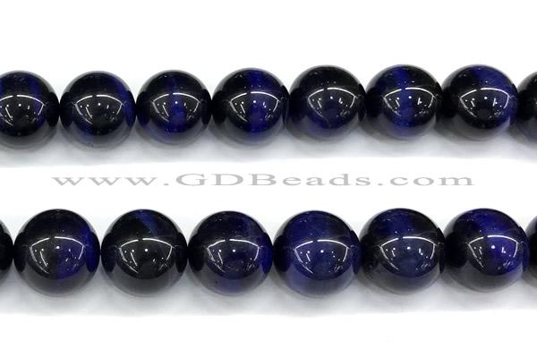 CTE2397 15 inches 14mm round blue tiger eye beads