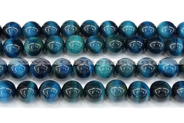 CTE2427 15 inches 12mm round blue tiger eye beads