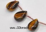 CTE25 teardrop 18*25mm yellow tiger eye beads Wholesale