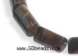 CTE29 10*20mm triangle column yellow tiger eye beads Wholesale