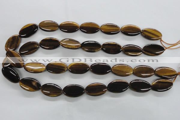 CTE302 15.5 inches 15*25mm oval yellow tiger eye gemstone beads