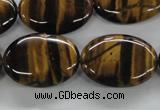 CTE303 15.5 inches 18*25mm oval yellow tiger eye gemstone beads