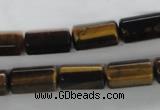 CTE330 15.5 inches 8*16mm faceted column yellow tiger eye gemstone beads