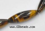 CTE35 15.5 inches 10*30mm rice shape blue tiger eye beads wholesale