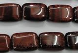 CTE56 15.5 inches 13*18mm rectangle red tiger eye gemstone beads