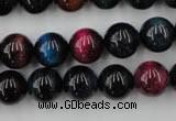 CTE594 15.5 inches 12mm round colorful tiger eye beads wholesale