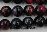 CTE595 15.5 inches 14mm round colorful tiger eye beads wholesale