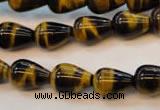 CTE607 15.5 inches 10*14mm teardrop yellow tiger eye beads wholesale