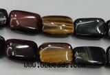 CTE64 15.5 inches 13*18mm rectangle mixed tiger eye gemstone beads