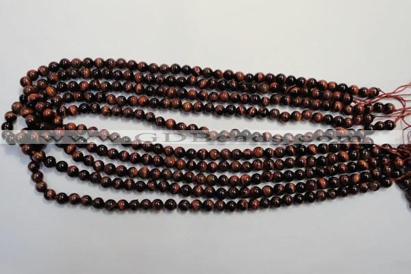 CTE83 15.5 inches 6mm round red tiger eye gemstone beads