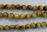 CTE901 15.5 inches 6mm faceted round golden tiger eye beads