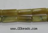 CTE910 15.5 inches 6*16mm tube golden tiger eye beads wholesale