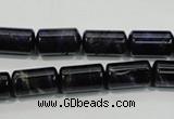 CTE949 15.5 inches 8*14mm tube dyed blue tiger eye beads wholesale