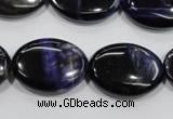 CTE955 15.5 inches 18*25mm oval dyed blue tiger eye beads wholesale