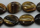 CTE98 15.5 inches 15*20mm oval yellow tiger eye beads wholesale