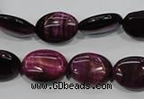 CTE995 15.5 inches 13*18mm oval dyed red tiger eye beads wholesale