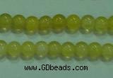 CTG06 15.5 inches 3mm round tiny yellow agate beads wholesale