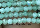 CTG1037 15.5 inches 2mm faceted round tiny green aventurine beads