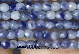 CTG1069 15.5 inches 2mm faceted round tiny blue spot stone beads