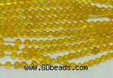 CTG111 15.5 inches 2mm round tiny yellow agate beads wholesale