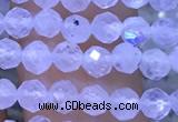 CTG1131 15.5 inches 3mm faceted round tiny white moonstone beads