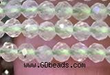 CTG1144 15.5 inches 3mm faceted round tiny prehnite gemstone beads