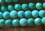 CTG1176 15.5 inches 3mm faceted round tiny turquoise beads