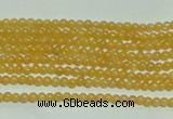 CTG118 15.5 inches 2mm round tiny yellow jade beads wholesale