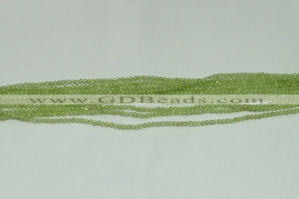 CTG119 15.5 inches 2mm round tiny peridot gemstone beads wholesale