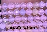 CTG1300 15.5 inches 2mm faceted round morganite gemstone beads