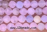 CTG1301 15.5 inches 3mm faceted round morganite gemstone beads