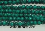 CTG131 15.5 inches 3mm round tiny synthetic malachite beads wholesale