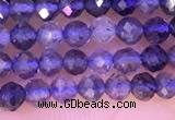 CTG1330 15.5 inches 3mm faceted round iolite beads wholesale