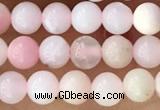 CTG1363 15.5 inches 4mm round pink opal gemstone beads