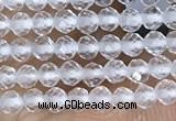 CTG1400 15.5 inches 2mm faceted round white crystal beads wholesale