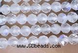 CTG1402 15.5 inches 2mm faceted round white moonstone beads wholesale